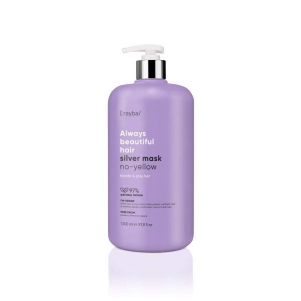 Erayba Abh/ Pilkinanti plaukų kaukė „silver no-yellow mask” 1000 ml