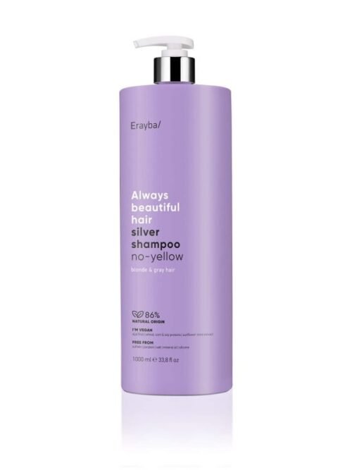 Erayba Abh/ Pilkinantis šampūnas „silver no-yellow shampoo” 1000 ml