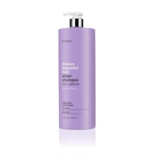 Erayba Abh/ Pilkinantis šampūnas „silver no-yellow shampoo” 1000 ml